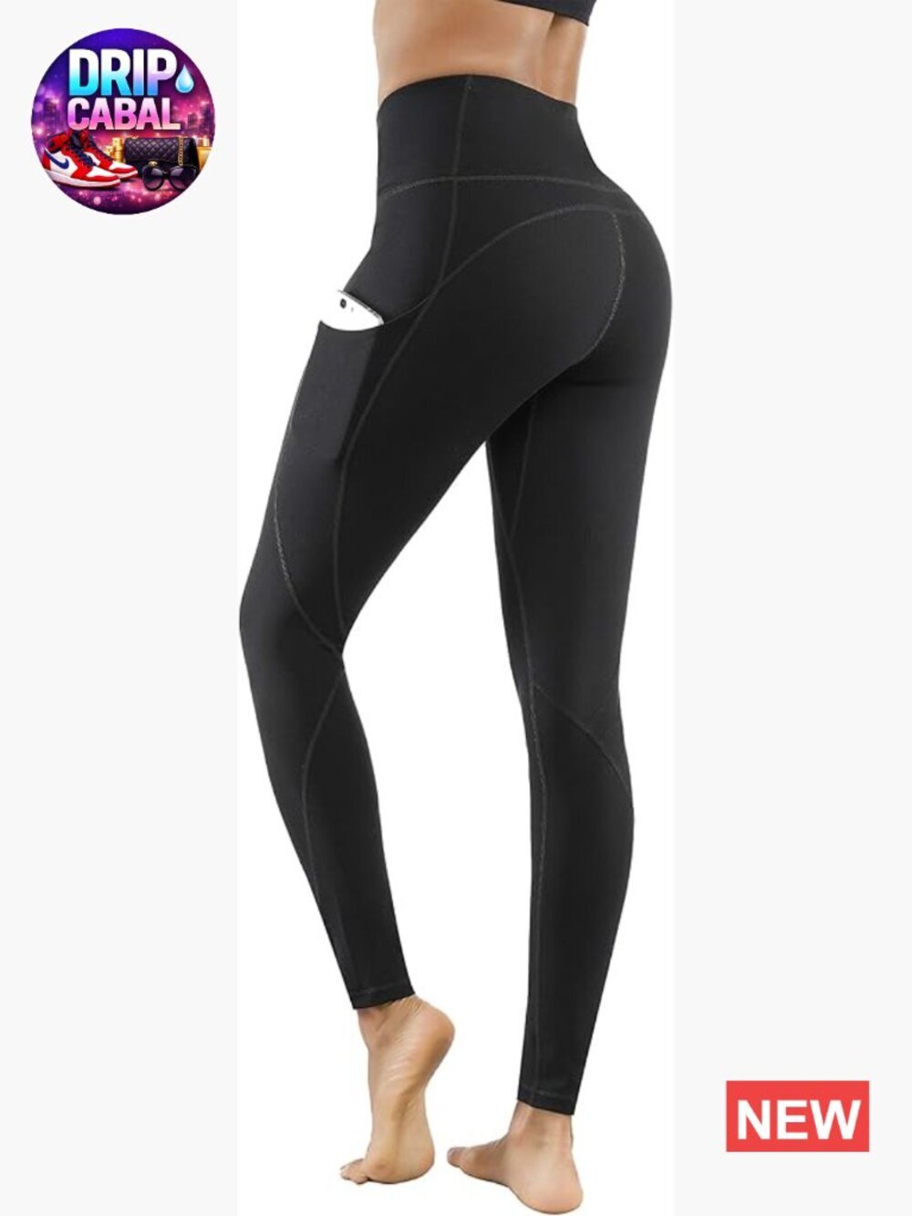 High Waist Yoga Pants with Pockets Tummy Control 4 Way Stretch Workout Leggings